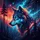 Majestic Wolf Head Glowing Energy Pine Forest Cosmic Sky Outdoor Adventure Gift Spare Tire Cover - 6
