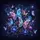 Iridescent Butterflies Luminous Fantasy Flowers Cosmic Night Sky - Nature Lover Gift Spare Tire Cover - 6
