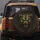 Brown Wolverine Bear Head Green Eyes Green Stripes - Outdoor Enthusiast Gift Spare Tire Cover - 5