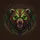 Brown Wolverine Bear Head Green Eyes Green Stripes - Outdoor Enthusiast Gift Spare Tire Cover - 6