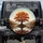 Fiery Orange Autumn Tree Gnarled Roots Misty Hills Still Water - Nature Lover Gift Spare Tire Cover - 1