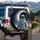 Astronaut American Flag Space Moon Lunar Landscape - Retro Explorer Gift Spare Tire Cover - 3