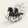 Black & Grey Galloping Wild Horses - Wildlife Lover Gift Spare Tire Cover - 6