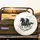 Black & Grey Galloping Wild Horses - Wildlife Lover Gift Spare Tire Cover - 2