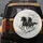 Black & Grey Galloping Wild Horses - Wildlife Lover Gift Spare Tire Cover - 5