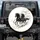 Black & Grey Galloping Wild Horses - Wildlife Lover Gift Spare Tire Cover - 1