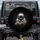 Deep Black Background Light Gray Fur Baby Sloth Yawning in Human Hands - Wildlife Lover Gift Spare Tire Cover - 1