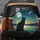 Black Cat Mossy Rock Full Moon Galaxy Cosmic Sky - Wildlife Lover Gift Spare Tire Cover - 5