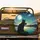 Black Cat Mossy Rock Full Moon Galaxy Cosmic Sky - Wildlife Lover Gift Spare Tire Cover - 2