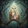 Barn Owl Family Mystical Forest - Wildlife Lover Gift for Owl Lover Spare Tire Cover - 6