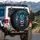 Majestic Angular Glowing Lion Head Crystalline Outdoor Adventure Travel Gift Spare Tire Cover - 3