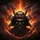 Samurai Kabuto Helmet Fiery Inferno - Vehicle Accessory for Adventure Seekers Spare Tire Cover - 6