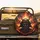 Samurai Kabuto Helmet Fiery Inferno - Vehicle Accessory for Adventure Seekers Spare Tire Cover - 2