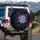 Luminous Iridescent Paw Prints - Pet Lover Travel Essentials Gift Spare Tire Cover - 3