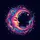 Crescent Moon Feminine Face Cosmic Nebulae - Fantasy Lover Gift Spare Tire Cover - 6
