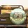 Vintage Travel Trailer Campfire Wildflowers - Adventure Lover Gift Spare Tire Cover - 2