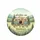 Vintage Travel Trailer Campfire Wildflowers - Adventure Lover Gift Spare Tire Cover - 4