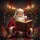 Jovial Santa Claus Fireplace Mantel Christmas Gifts - Holiday Decor Spare Tire Cover - 6