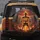 Ominous Assant Spark Flaming Skeleton Burning City Ruins - Apocalyptic Fan Gift Spare Tire Cover - 5