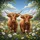 Highland Calves Wildflower Meadow - Farmhouse Decor Gift for Cow Lover Spare Tire Cover - 6