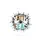 FAITH over FEAR Animal Print Rustic Cross Turquoise Teal - Encouragement Faith Gift Spare Tire Cover - 4