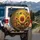 Luminous Sunflower Bouquet Summer Garden Field - Outdoor Enthusiast Everyday Use Spare Tire Cover - 3