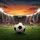 Classic Soccer Ball Green Grass Stadium Players Sunset - Sports Fan Gift Spare Tire Cover - 6