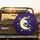 White Skull Yellow Crescent Moon Stars - Cosmic Night Sky Decor Gift Spare Tire Cover - 2