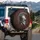 Spartan Warrior Helmet Distressed Wood - Ancient History Lover Gift Spare Tire Cover - 3