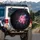 Glowing Sparkling Starburst Fireworks Cosmic Night Sky - Celebration Event Gift Spare Tire Cover - 3