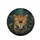 Vibrant Orange Leopard Head Tropical Jungle Foliage - Wildlife Lover Gift Spare Tire Cover - 4