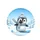 Plump Cartoon Baby Penguin Snowboard - Winter Wonderland Lover Gift Spare Tire Cover - 4