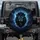 Ferocious Roaring Dark Lion Head with Crown, Electric Blue Eyes - Adventure Enthusiast Gift Spare Tire Cover - 1
