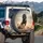 Muscular Black Horse Galloping Sand Dust Motion - Wildlife Lover Gift for Horse Lovers Spare Tire Cover - 3