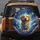 Golden Retriever Floating Space Nebula Ringed Planets - Car Decor Gift for Dog Lovers Spare Tire Cover - 5