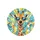 Giraffe Head Sunglasses Paint Splatters - Wildlife Lover Gift for Giraffe Lover Spare Tire Cover - 4