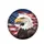 Bald Eagle American Flag Patriotic Vehicle Decor For Veterans Spare Tire Cover - 4