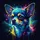 Luminous Iridescent Chihuahua Dog Portrait - Car Decor Gift for Pet Owners Spare Tire Cover - 6