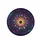 Stained Glass Cosmic Rosette Golden Star Galaxy - Astronomy Lover Gift Spare Tire Cover - 4