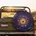 Stained Glass Cosmic Rosette Golden Star Galaxy - Astronomy Lover Gift Spare Tire Cover - 2