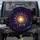 Stained Glass Cosmic Rosette Golden Star Galaxy - Astronomy Lover Gift Spare Tire Cover - 1