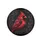 Crimson Bird Golden Chain Ruby Pendant Dark Foliage - Luxury Car Decor Gift for Bird Lovers Spare Tire Cover - 4