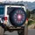 Glowing Floral Mandala Celestial Star Dust Boho Lifestyle for Yoga Lover Spare Tire Cover - 3