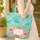 Personalized Name Tropical Plumeria Hibiscus Quilted Leaves - Everyday Carry Gift Quilted Tote Bag - 4