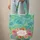 Personalized Name Tropical Plumeria Hibiscus Quilted Leaves - Everyday Carry Gift Quilted Tote Bag - 6