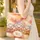 Laughing Elderly Women Cartoon Your Name Medallion Everyday Carry Gift for Grandmas Quilted Tote Bag - 4