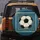 Classic Black White Soccer Ball with Goal Net and Stars - Sports Fan Vehicle Accessory Spare Tire Cover - 5