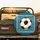 Classic Black White Soccer Ball with Goal Net and Stars - Sports Fan Vehicle Accessory Spare Tire Cover - 2