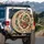 Nautical Mermaid Tall Ship Skulls Roses Crossbones - Adventure Lover Gift Spare Tire Cover - 3