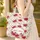 Vibrant Butterflies Red Roses Floral Wreath Personalized - Everyday Carry Gift Quilted Tote Bag - 4